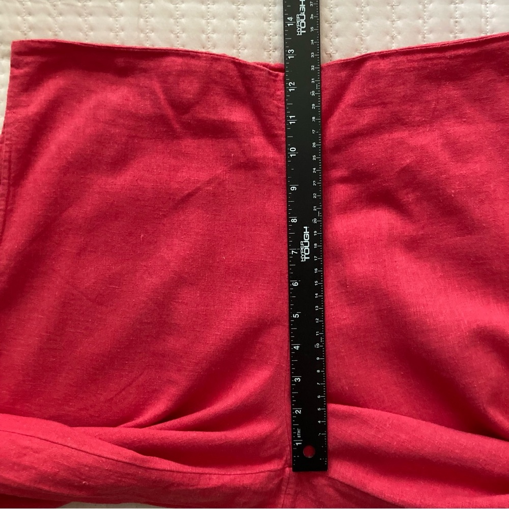 High-Waist Red Wide-Leg Pants - Picture 15 of 15